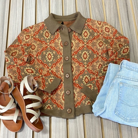 Catalina Sweaters - Vintage Catalina Long Sleeve Sweater, Women’s Size S in Rust, Brown, Tan